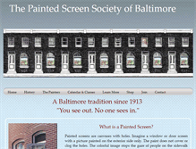 Tablet Screenshot of paintedscreens.org